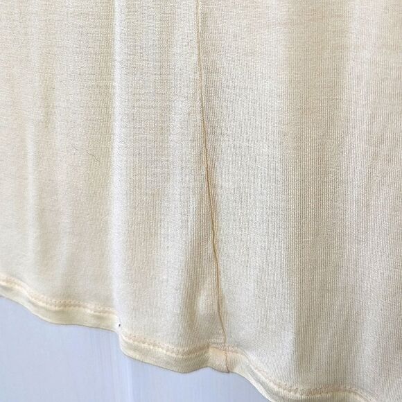GAP Peach Chiffon Two Layer V-neck Blouse size L - Picture 11 of 13